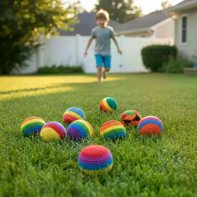 Outdoor Soft Handmade Footbag Sacks Juggling Balls Durable for Kids Group Playing Activities